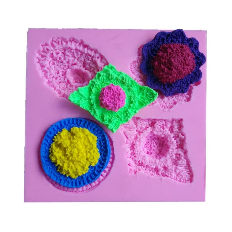 New Gem Snowflake Flower Silicone Mold Cupcake Decoration Mold Chocolate Epoxy Mold Baking Clay