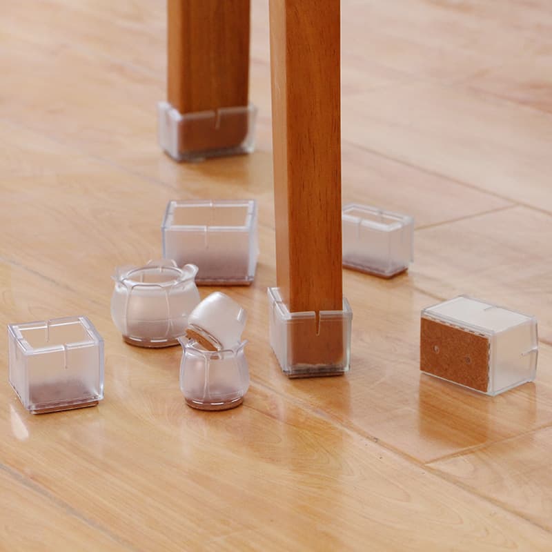 Chair Table Foot Caps Stool Leg Protective Covers Quiet Wooden Floor Wear-resistant Chair Foot Covers