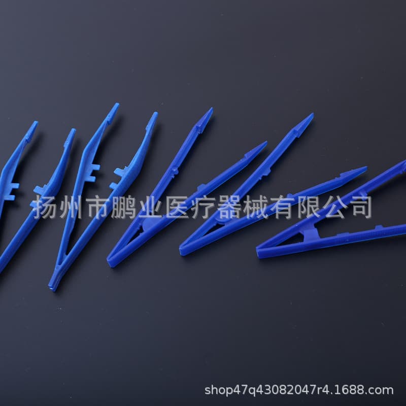 Medical Disposable Tweezers with White Packaging, Medical Sterile Dressing Tweezers, Plastic Tweezers for Dressing Change Clamps