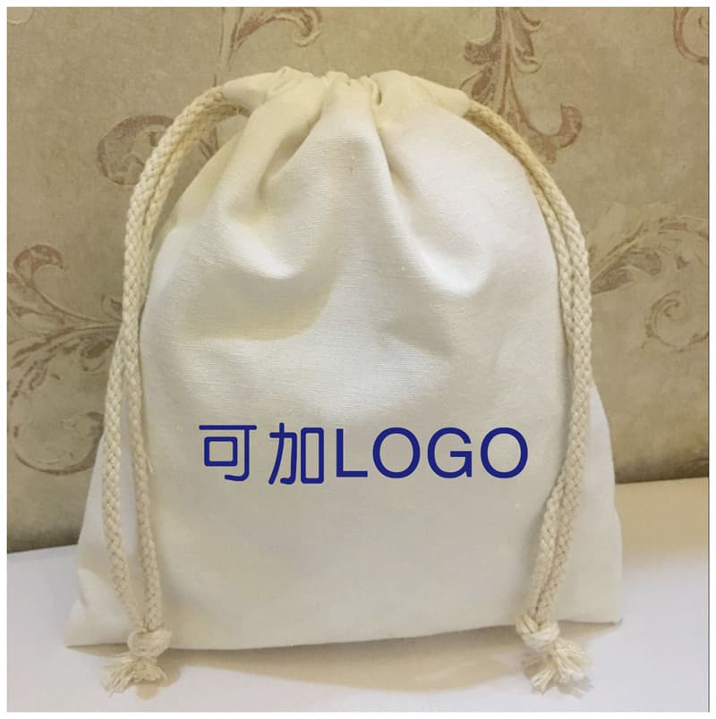 Custom Cotton Linen Drawstring Bags, Flannel Drawstring Storage Bags, Cotton Drawstring Backpack Bags Wholesale