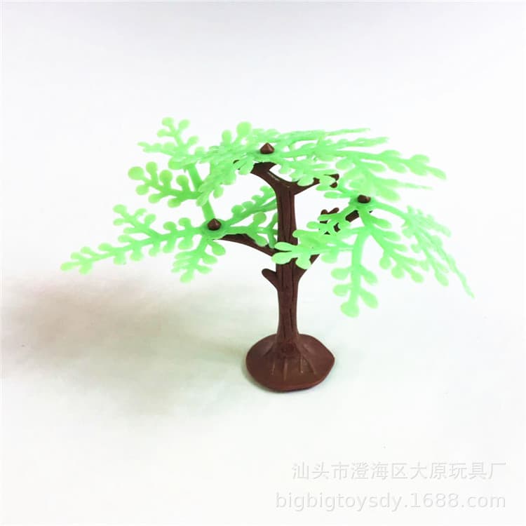 6.5CM High Simulation Plastic Small Tree Model Micro Landscape Ornament Sand Table Scene Fake Tree Dinosaur Toy Scene Making