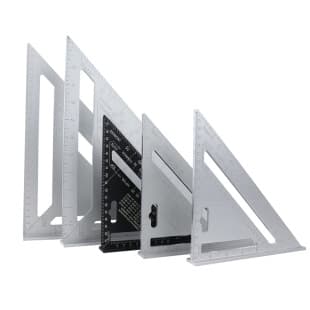 Aluminum Alloy Triangle Ruler, 90 Degree 45 Degree Metric Imperial Triangle Square, Right Angle Ruler, Thickened Angle Ruler, Woodworking Angle Ruler