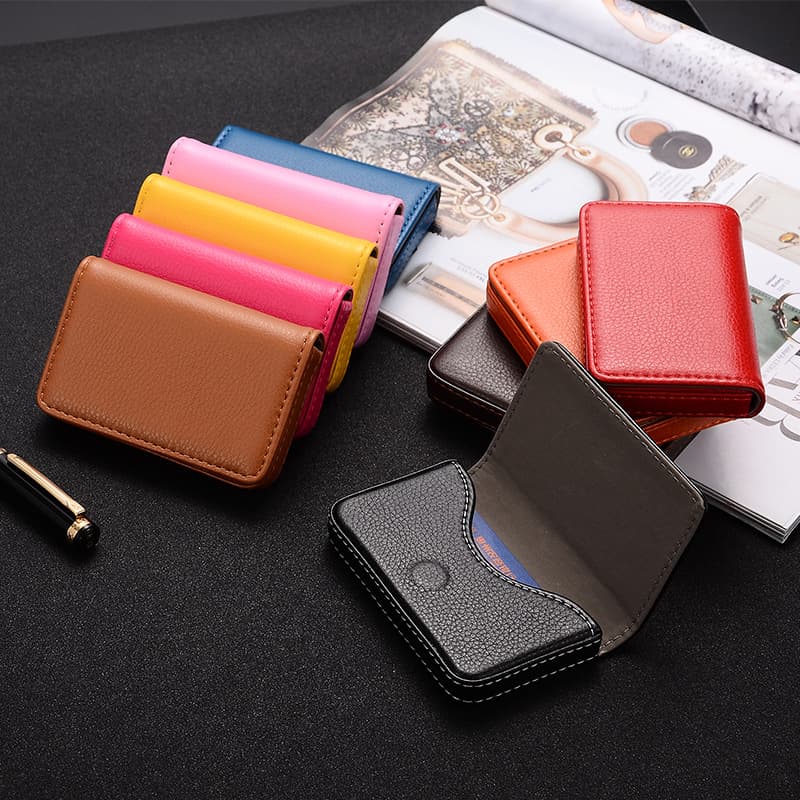 Creative PU Leather Business Card Holder Gift Box for Professional Use