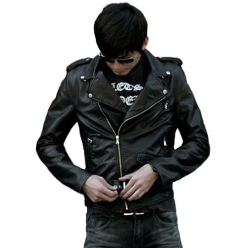 eBay AliExpress Spring Autumn and Winter Clothing Korean Version Men's Leather Jacket Slim Fit Motorcycle PU Washed Leather Jacket Men's Jacket