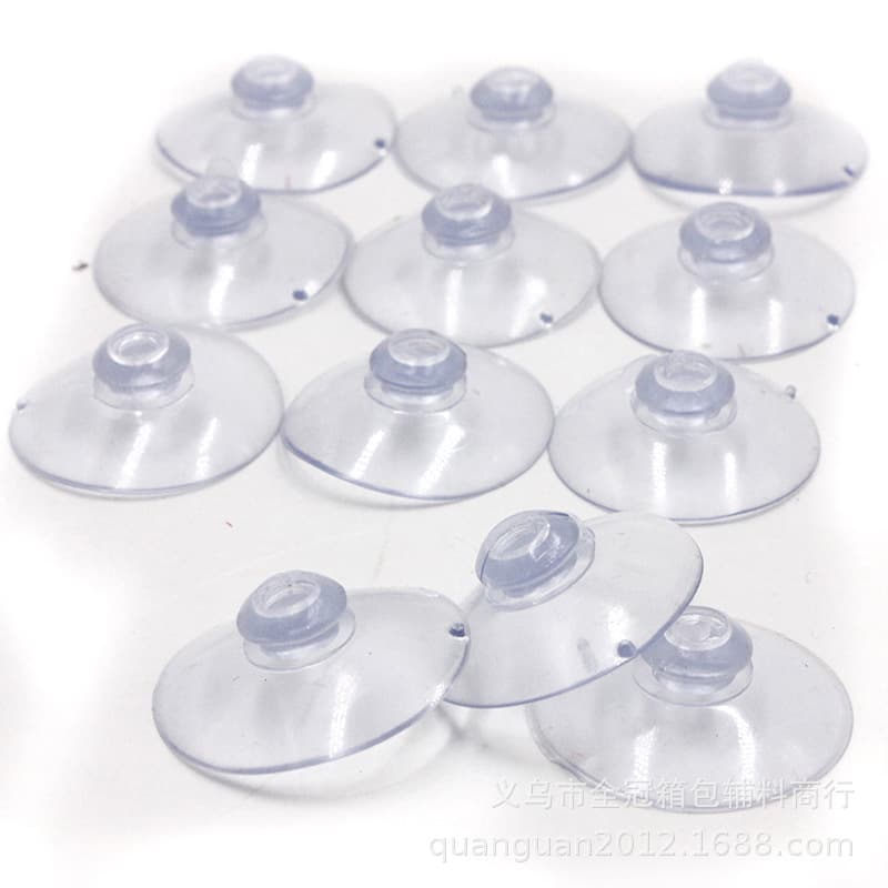 35mm blue light PVC vacuum mushroom head suction cup 3.5 toy accessories transparent plastic card head suction cup