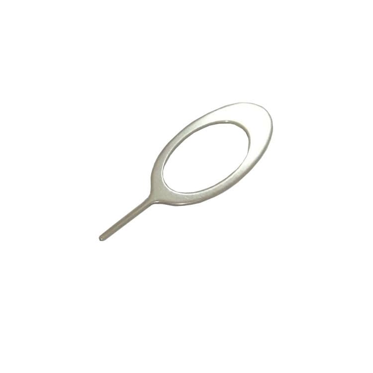 Factory supply 0.8mm stainless steel SIM ejector pin for phone card removal.