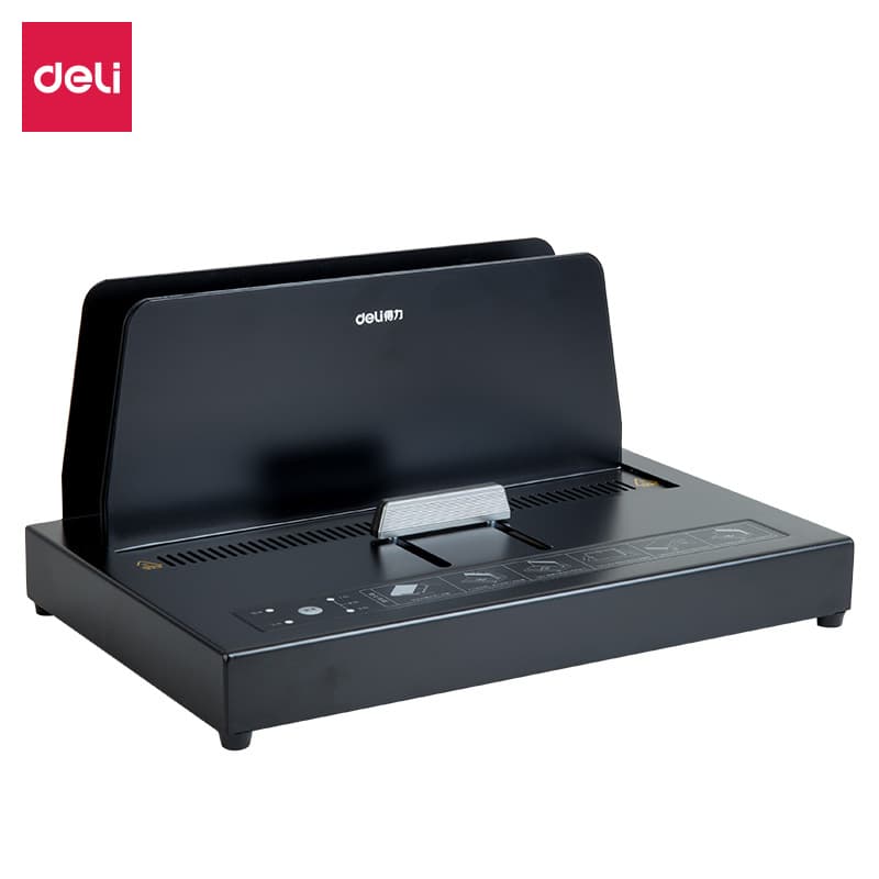 Deli 14671 Thermal Binding Machine Automatic Contract Cover Tender Document Financial Voucher Glue Binder