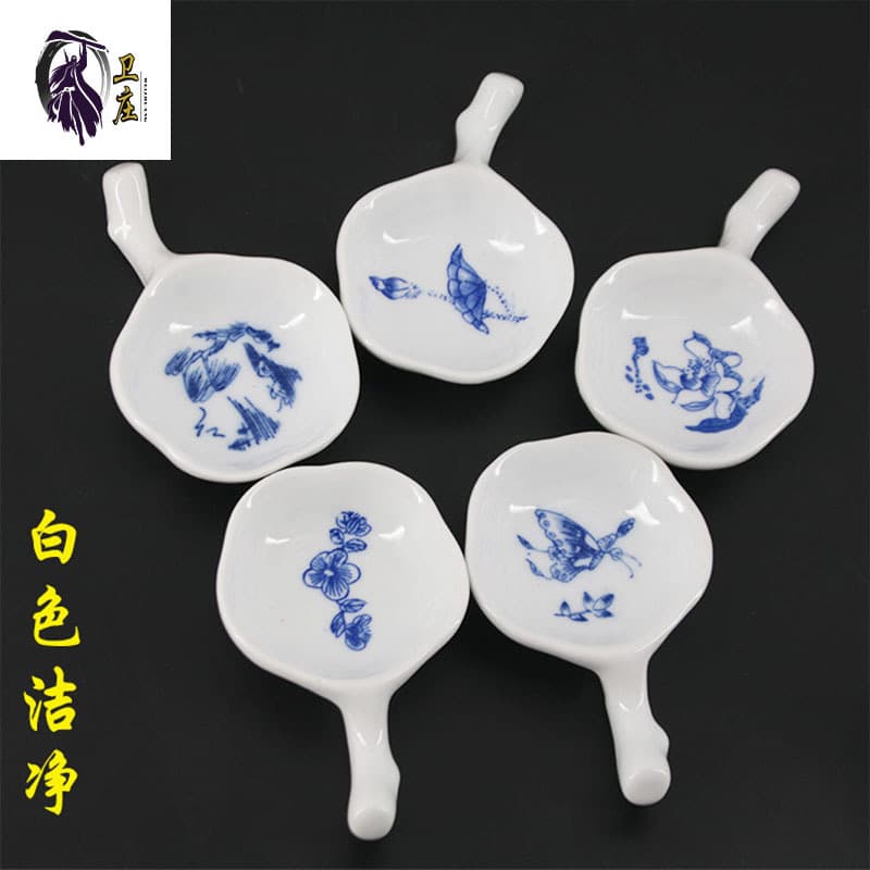 Manufacturer Wholesale Calligraphy Brush Water Dish, Ceramic Dual-use Brush Washer and Pen Rest, Scholar's Four Treasures Ink Dish, Plum Blossom Water Dish Pen Holder