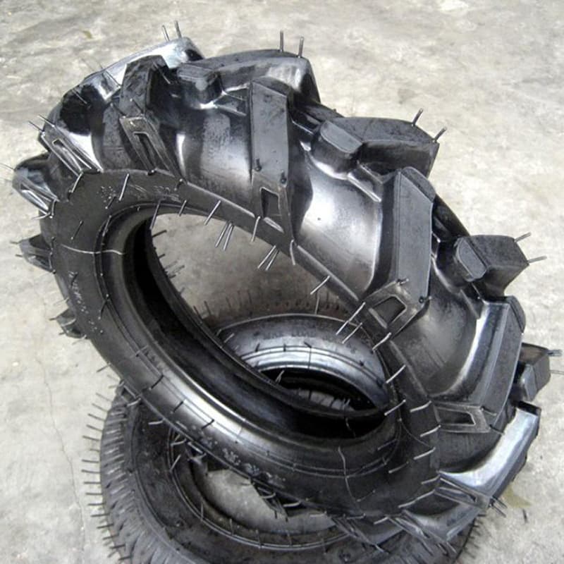 Supply Premium 4.00/400-10 Herringbone Tread Tires for Small Micro Tillers and Hand Tractors, Anti-Slip and Wear-Resistant