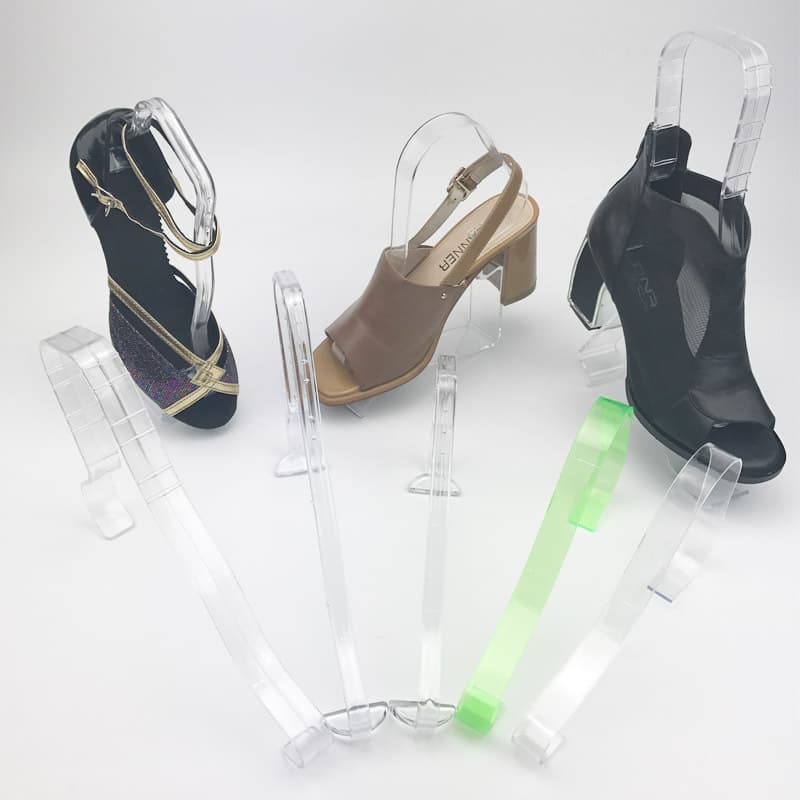 Thickened Plastic Sandal Supports, Shoe Store Display Stands, High-Top Transparent Elastic Holders for Wrinkle and Flattening Prevention