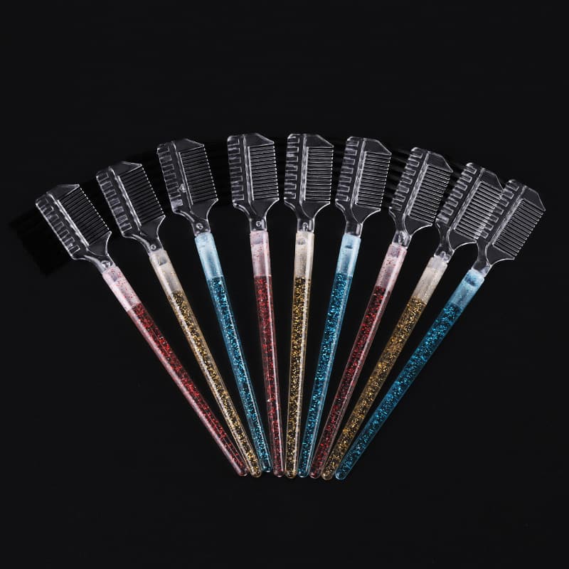 Aiyun double-ended eyebrow comb eyebrow and eyelash dual-use long eyebrow brush makeup eyebrow sweep eyebrow brush beauty tool