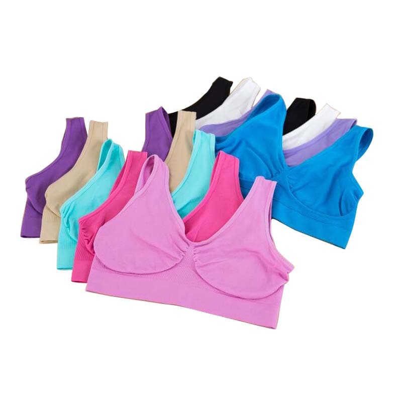 (Factory Stock) European and American style ahh bra sports vest yoga fitness wear bra for girls and the elderly