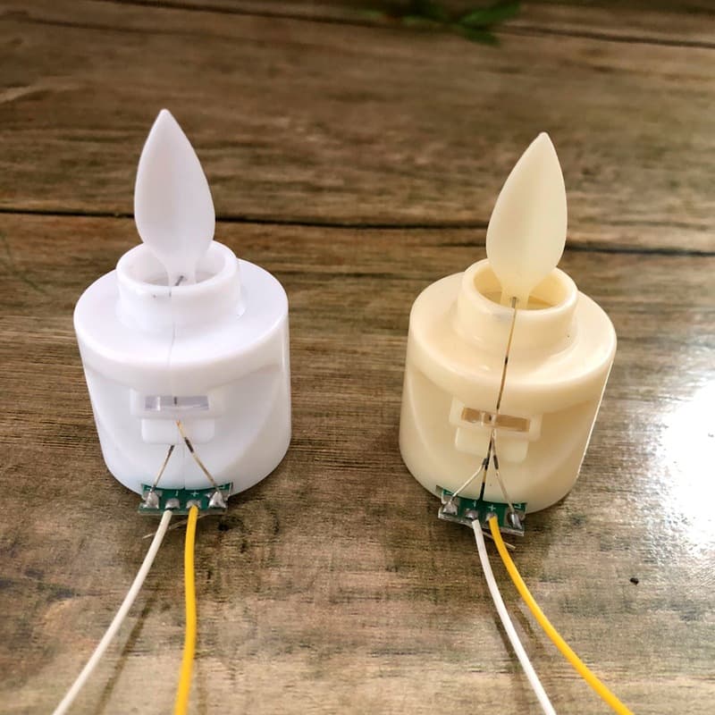 Swing paraffin movement LED plastic candle movement Creative wick flickering swing candle light accessories