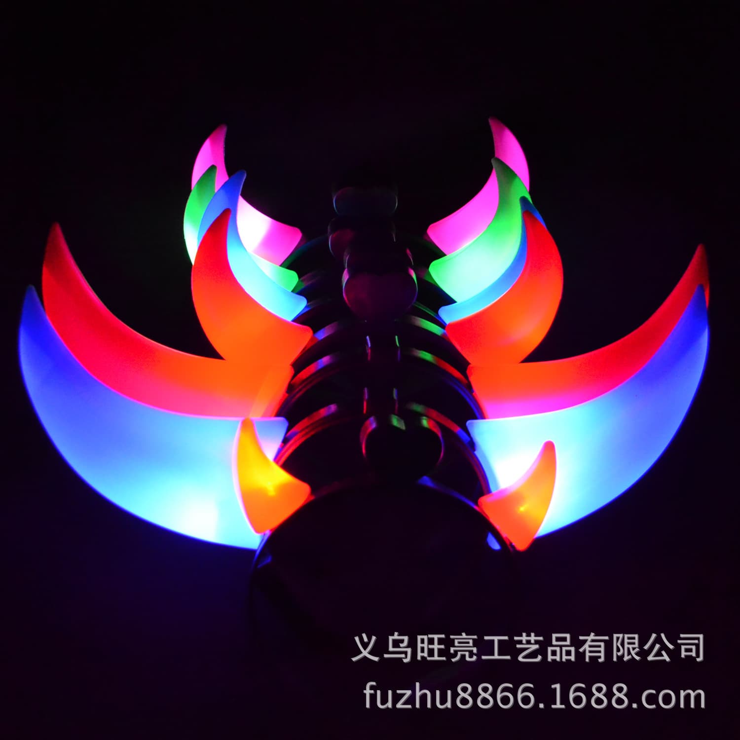 Factory Sales Glowing Horn, Light-Up Headband, Flashing Large Horn, Evening Hair Clip Wholesale with Custom LOGO