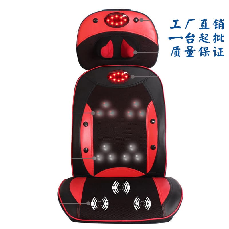 Home Massage Device for Neck and Lumbar, Heating Back Relaxer, Full Body Electric Massage Pad