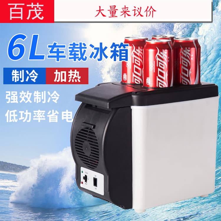 Portable Car Cooler Warmer, Mini Car Refrigerator 12V Small 6L Fridge, Vehicle Cooler Box