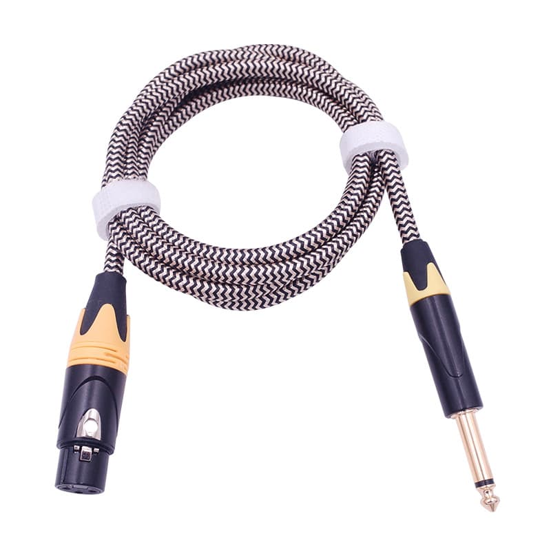 6.5mm to XLR Microphone Capacitor Cable, Balanced 6.35mm Audio Cable, Microphone Cable