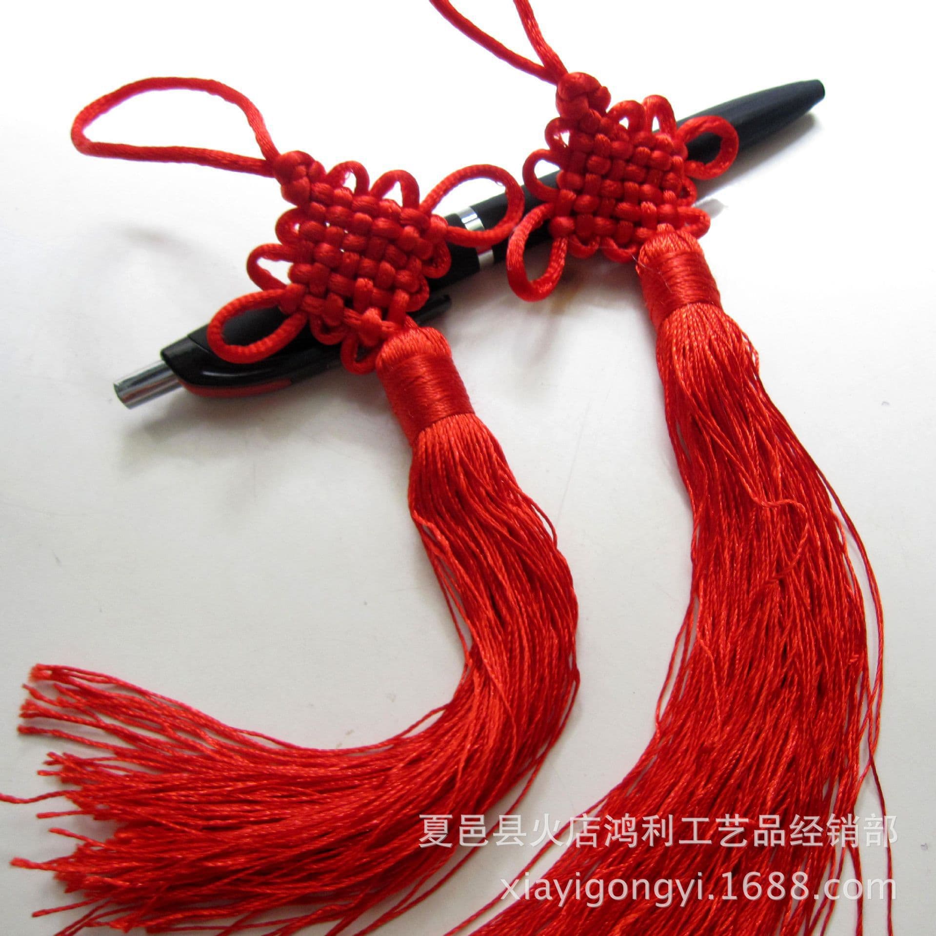 In Stock Chinese Knot Pendant Tassel, Musical Instrument Accessory No. 5 Cord, 5cm Wide 22cm Long, Wholesale Chinese Knot Pendants