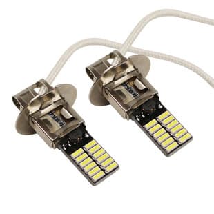 High Brightness Car LED Fog Light H3 4014 24SMD Car Fog Light 24LED Front Fog Bulb H3 Bulb