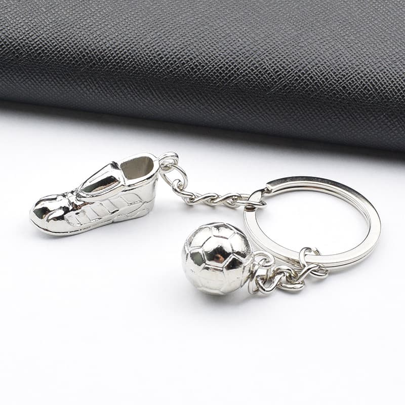 Creative Metal Keychain World Football Cup Creative Football Keychain Ring Event Promotional Gift Keychain