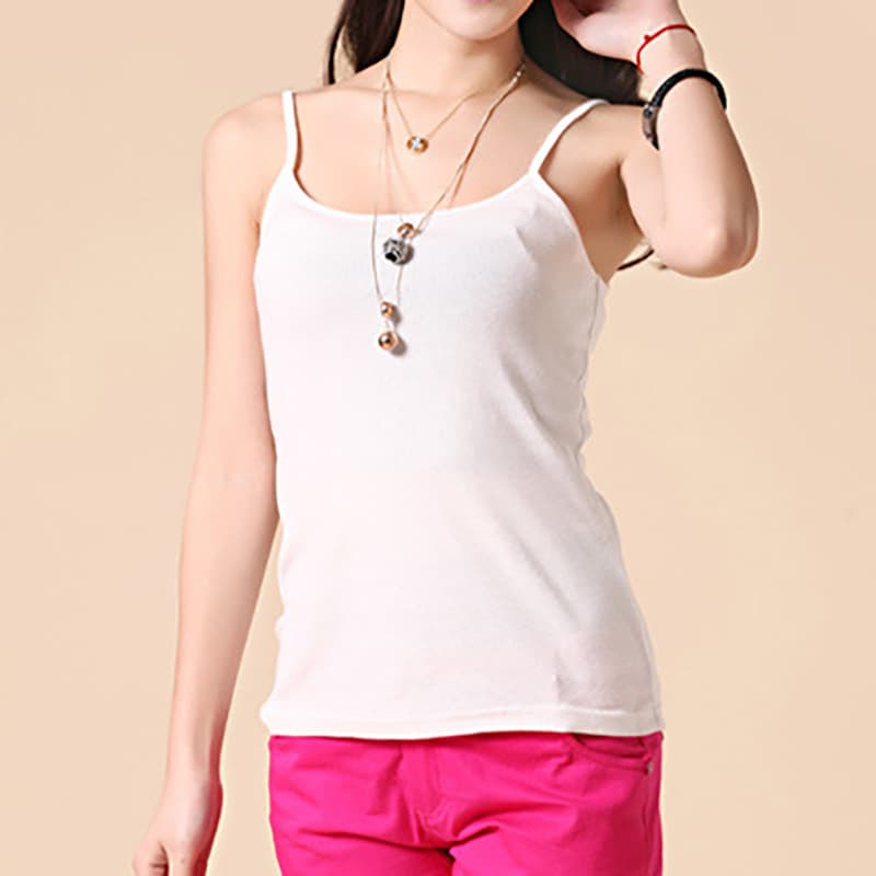 115A Summer Anti-Wardrobe Malfunction Slim-Fit Camisole Modal Vest for Women, Versatile Layering Solid Color Top