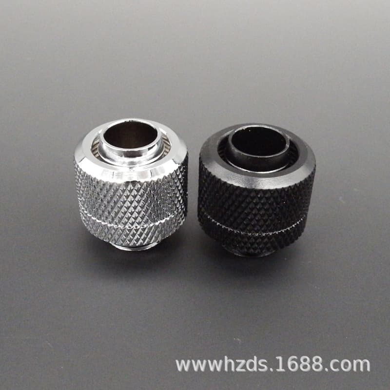 Computer Water Cooling Soft Tube 3/8" Thin Wall with Quick Fittings, 10*13mm Tube Connector G1/4