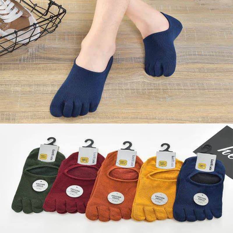 Men's Sports Five-Toe Socks Breathable Toe Socks Autumn Casual Mesh Men's Socks