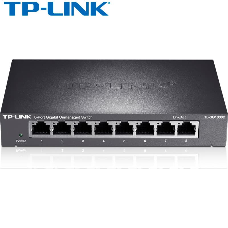 Genuine TP-LINK TL-SG1008D 8-Port Full Gigabit Switch, 1000M Network Surveillance Switch