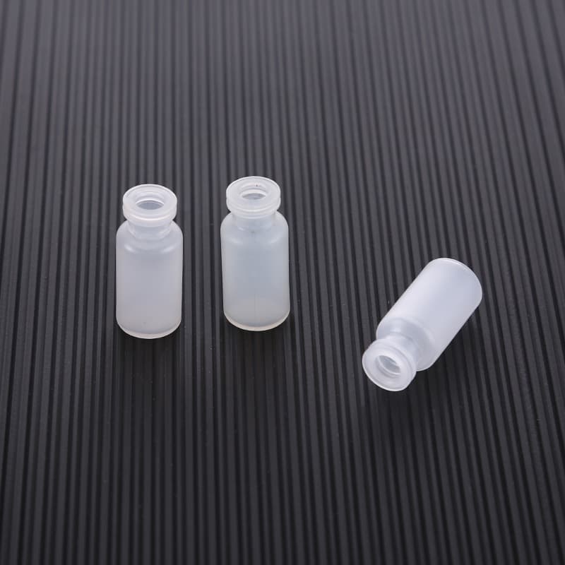Translucent sterile vial bottles, small capacity PP round plastic containers, sealed thickened animal dispensing reagent bottles