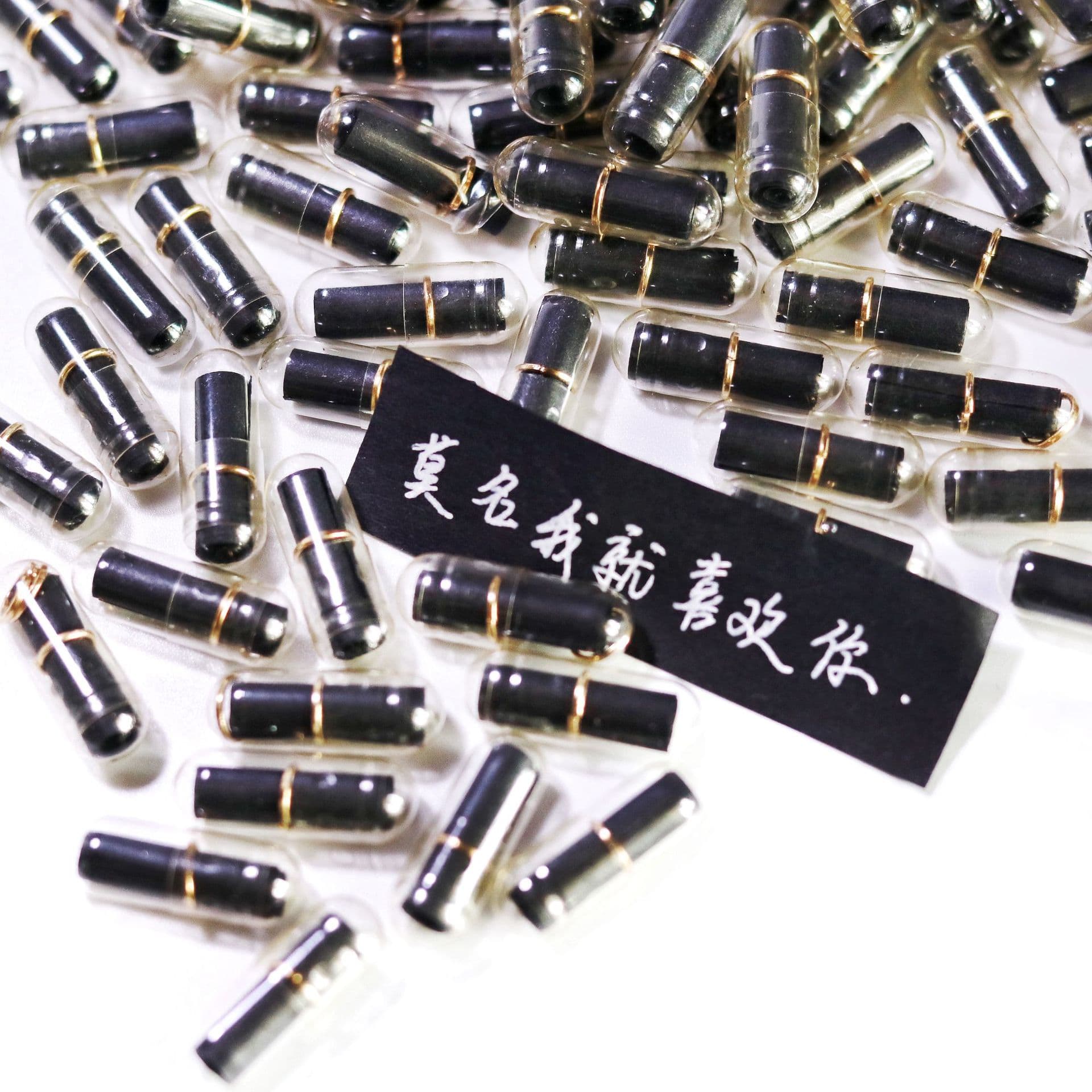 Colorful Black Love Letter Transparent Capsule Love Pill Christmas Gift For Lover