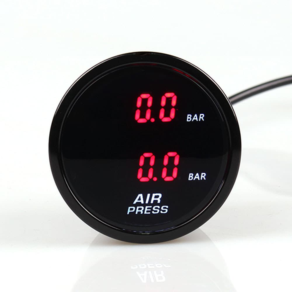 Hot Selling 2-Inch Dual Display BAR Car Air Pressure Gauge Air Suspension Pressure Gauge Car Air Tank Pressure