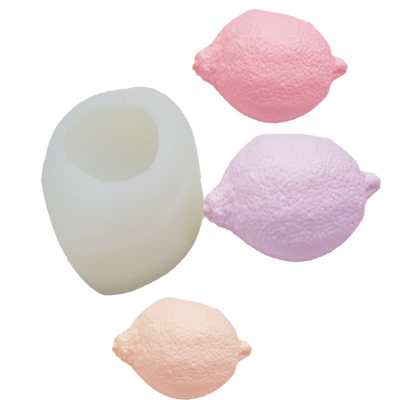 DIY Baking Lemon Silicone Mold, Lu Chu Silicone Mold for DIY Plaster Aroma Stone Decorative Ornament Candle, In Stock