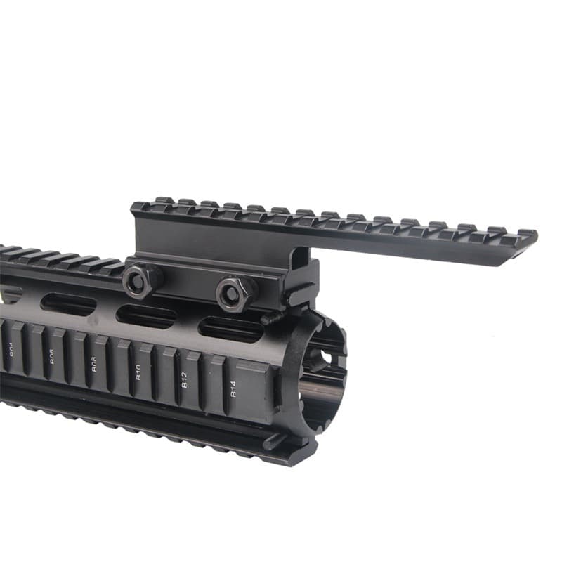 20 to 20mm Mount 14-Slot Solid Mount Aluminum Sight Mount 145mm Rail