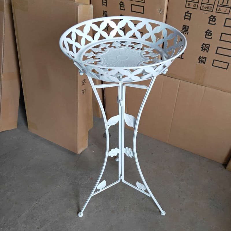 Cross-border iron art pothos single plate flower stand Chlorophytum handicraft flower pot stand wholesale metal creative flower stand