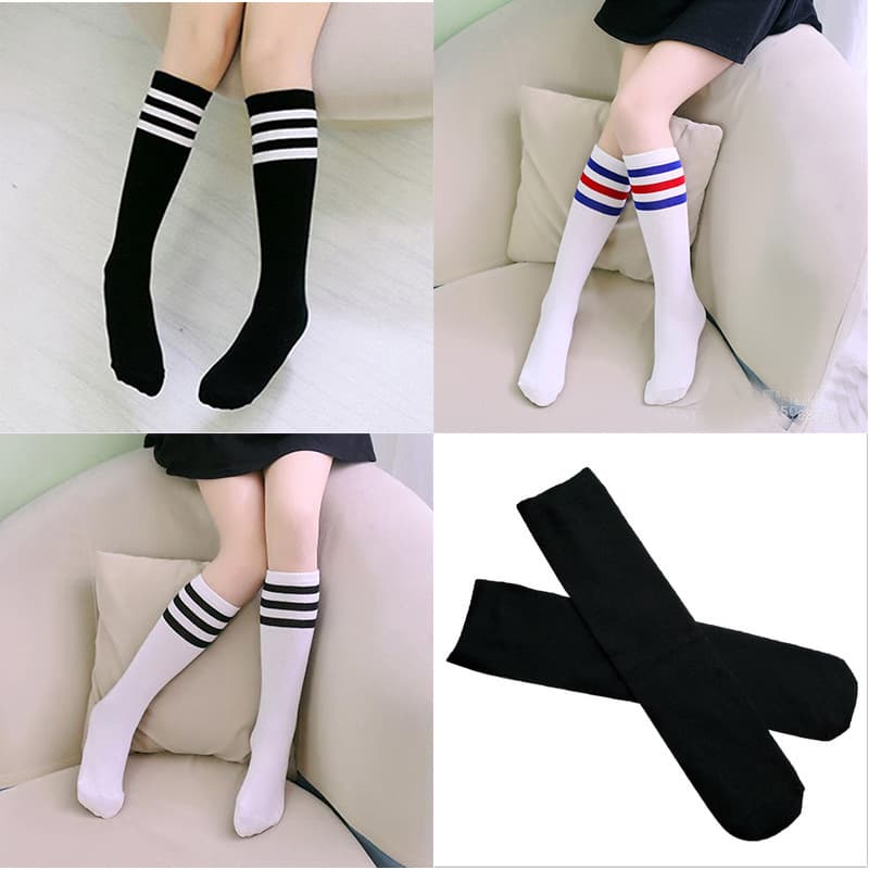 Children's mid-calf socks, thin girls' stockings, cotton over-the-knee baby high socks, summer boys' football socks