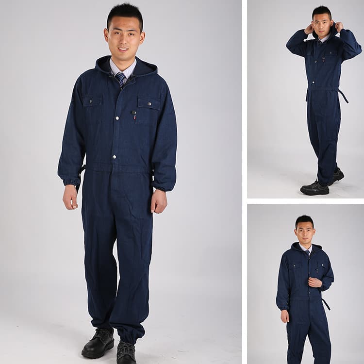 Dust-Proof Coverall, Denim Jumpsuit Workwear, Welding Protective Clothing, Auto Repair Uniform, Sandblasting Suit