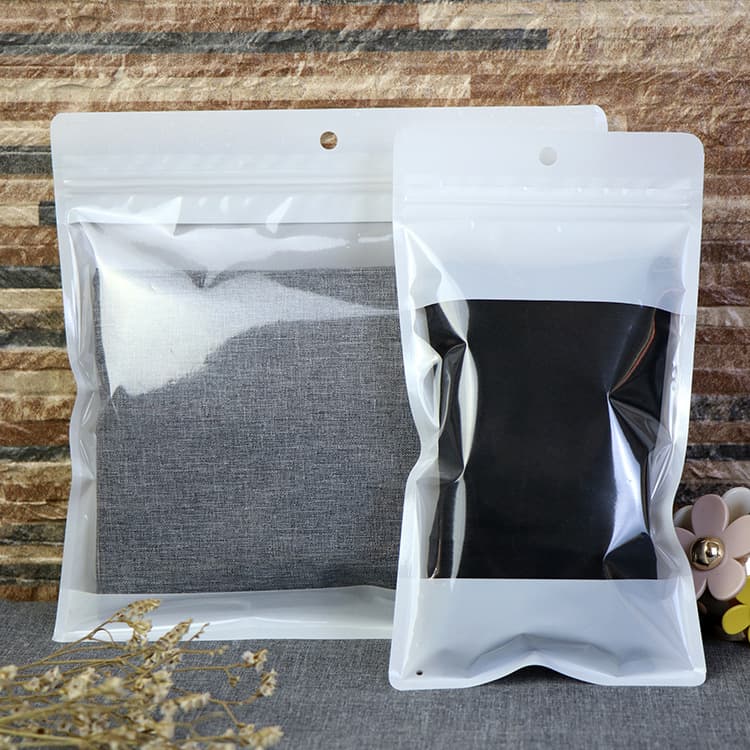 Pure White Underwear Towel Bath Towel Leggings Packaging Bag Bodysuit Cotton Socks Leather Pants Clothing Bra Ziplock Bag