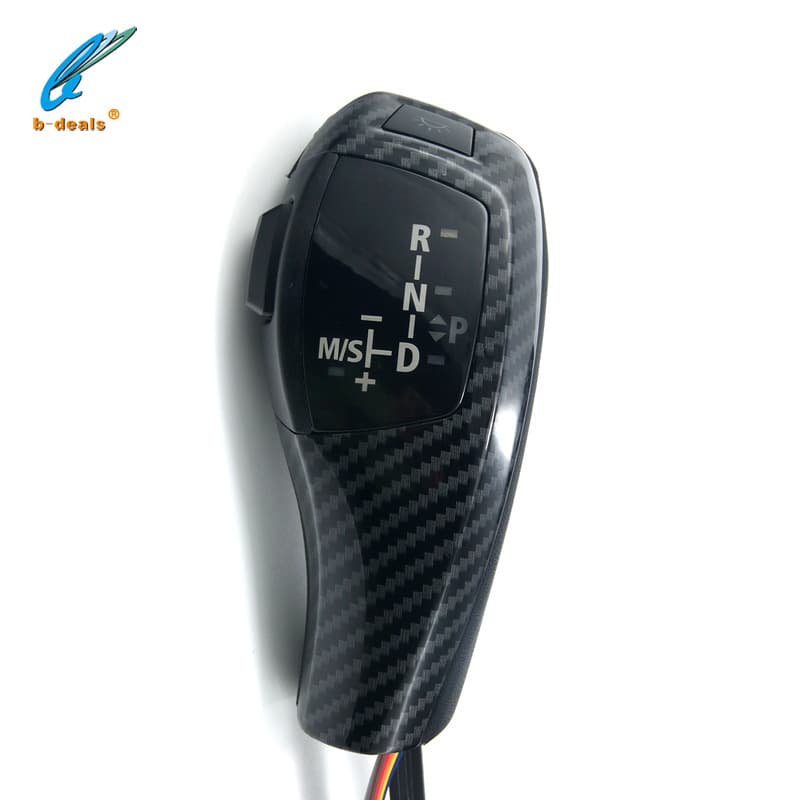 Electronic LED Gear Shift Knob Head for BMW E39 E46 E90 E92 Carbon Fiber Color Modification Car Interior Accessories