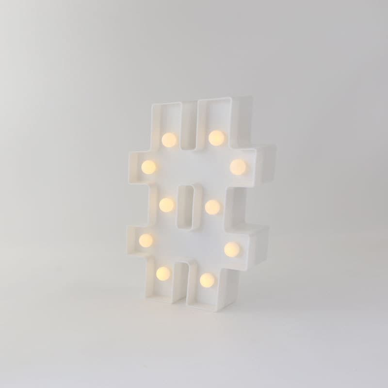 Alphabet LED Light Number Light Happy Birthday Merry Me Light English Letter Light Confession Light Small Proposal Light