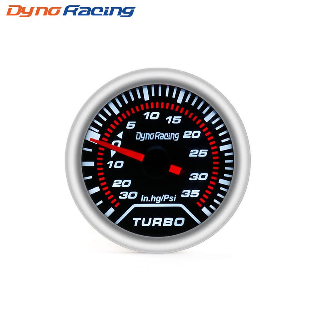 12V Universal Car Modification Turbo Boost Gauge 52MM 2 Inch White Light Mechanical Racing Gauge PSI