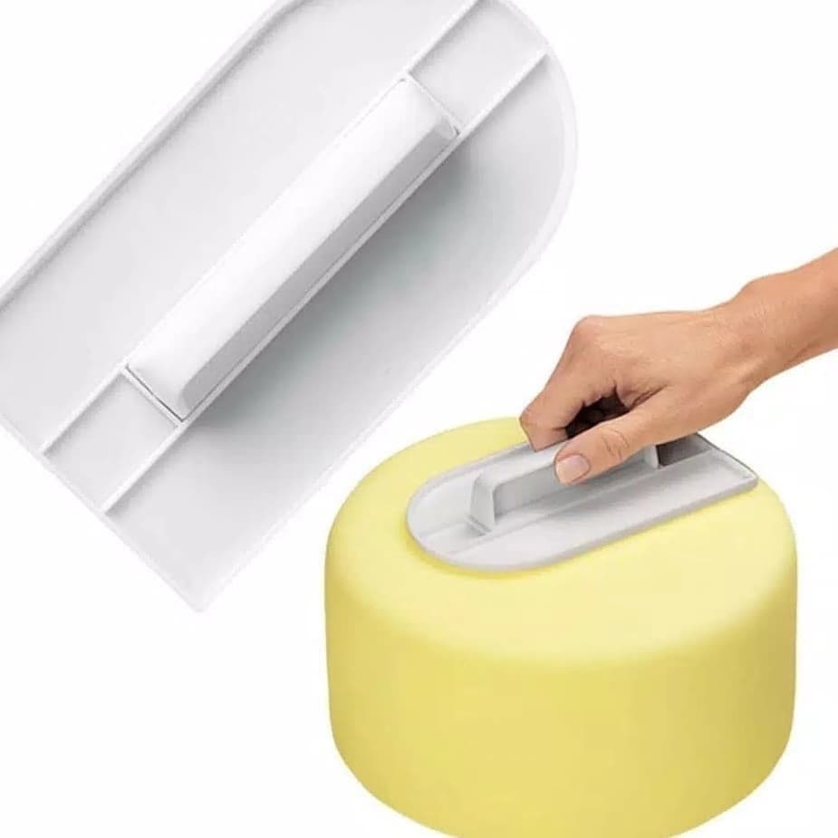 Cross-Border Manufacturer's Ready-Made Fondant Cake Tool Surface Smoother Baking DIY Cream Scraper with Handle Biscuit