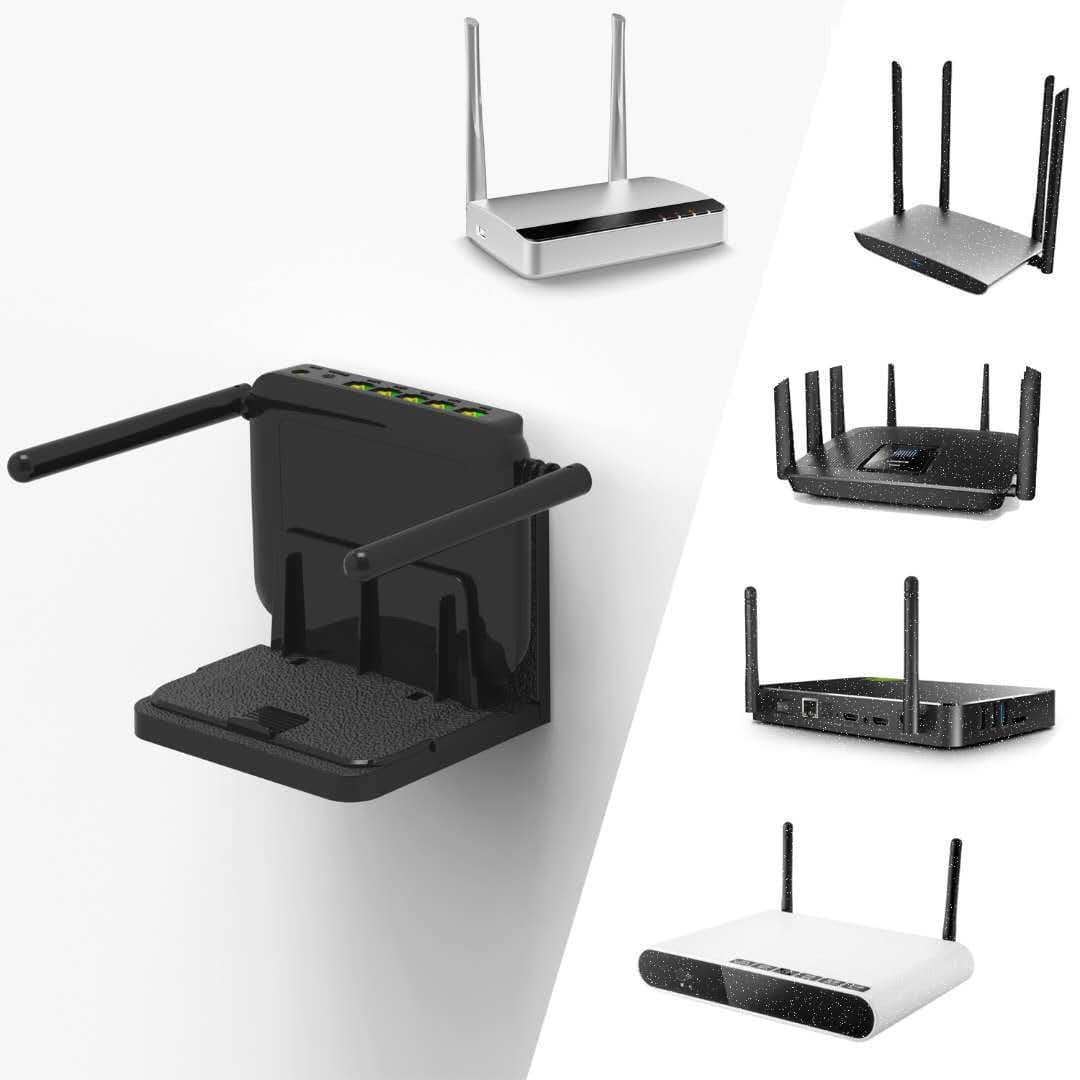 Universal Wall Mount for TV BOX Set-top Box/Router/Modem/Switch/Wireless Screen Mirroring Device