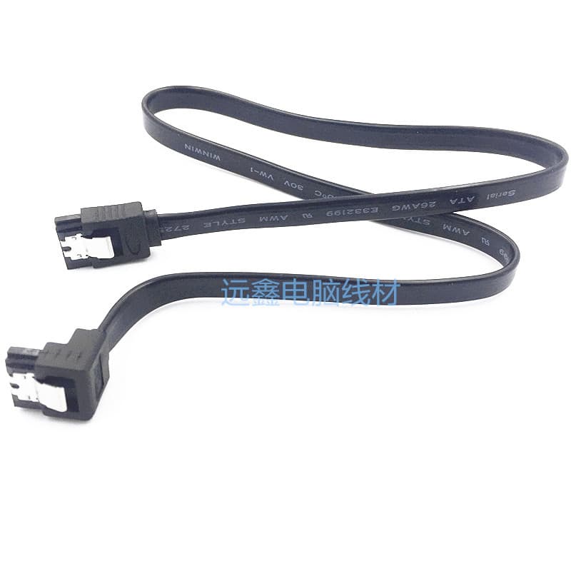 SATA 3.0 Right-Angle Data Cable, SATA 3.0 Hard Drive Data Cable with Latch, SATA Data Cable