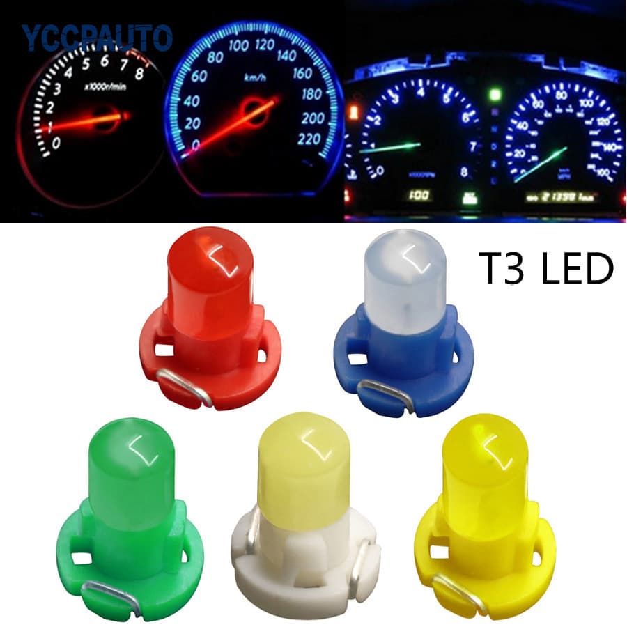 Car LED instrument light T3 T4.2 T4.7 COB 1SMD instrument desk light super bright indicator light cross border