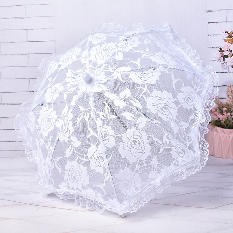 Lace umbrella, Amazon embroidered floral umbrella, bridal flower girl/photography prop umbrella, vintage court umbrella with lace and tassels