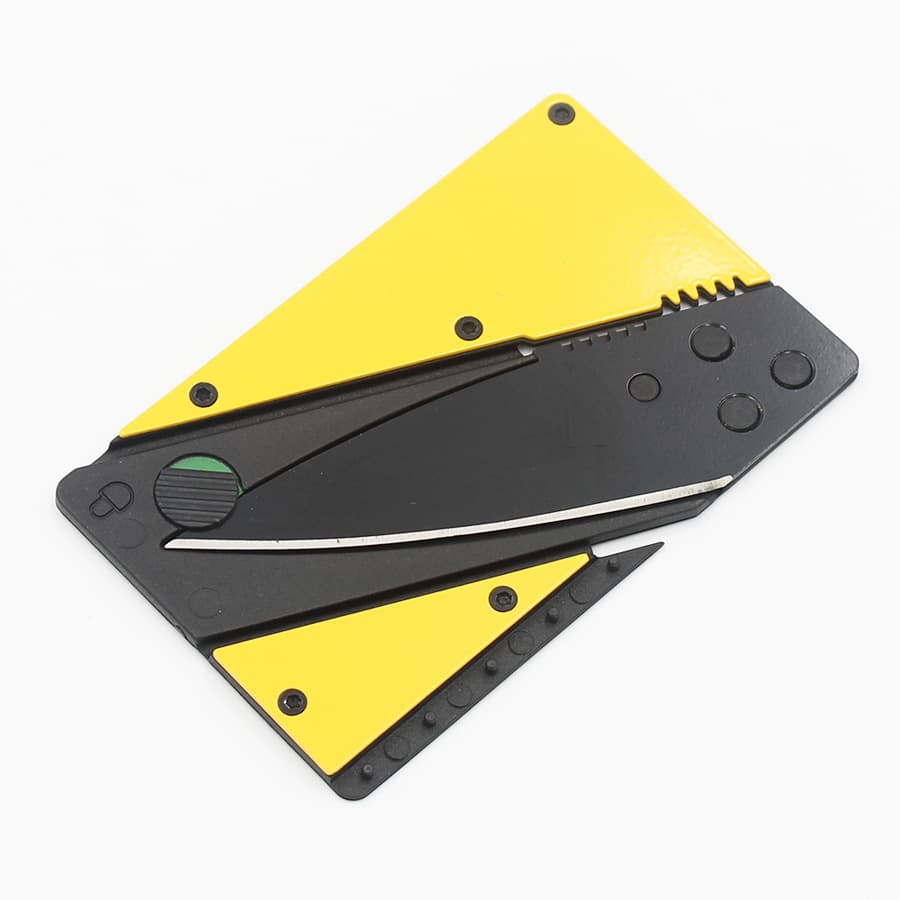 Manufacturer supplies folding steel-reinforced outdoor card cutter, multi-functional credit card cutter, and tool card cutter.