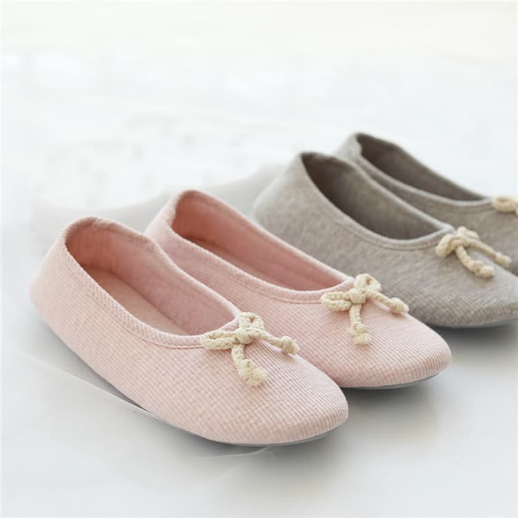 Maternity Slippers for Spring and Autumn, Postpartum Enclosed Heel Cotton Slippers, Breathable Anti-Slip Indoor Soft Sole Floor Shoes, Women's Large Size