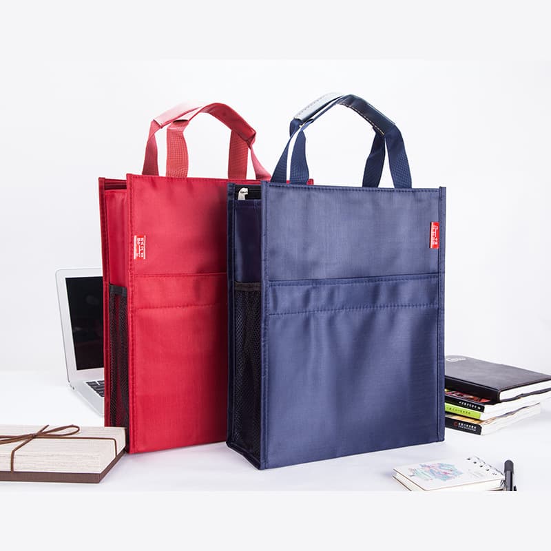 Manufacturer wholesale thickened student tutoring bag large capacity document file bag waterproof tote Oxford cloth briefcase