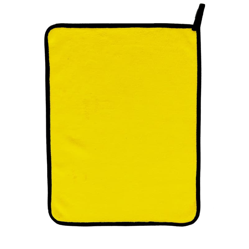 Jinzhou Factory Wholesale Dual-Color Soft Absorbent High-Density Coral Fleece Edged Car Wash Towel