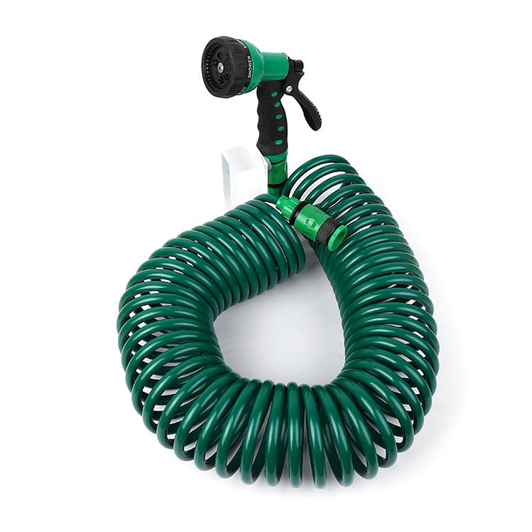 Spring-loaded water hose, garden hose, 10-meter multi-functional garden watering gun, spiral hose boxed.